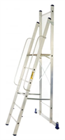 Профессиональная стремянка с помостом Алюмет 0280711