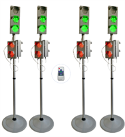 Набор светодиодных светофоров "Четырехсторонний перекресток" мобильный 0283095949