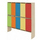 ШКАФ ДЛЯ ОДЕЖДЫ ДВУХЪЯРУСНЫЙ 2 00302