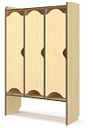 ШКАФ ДЛЯ ОДЕЖДЫ  ФИГУРНЫЙ ФАНЕРА 2 00327
