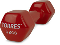 Гантель TORRES 3кг (винил) 02456