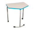Стол мобильный модульный трапециевидный FLEXY облицован антивандальной кромкой из ПУ NqFUxsnMhRw8jGFmn3t452