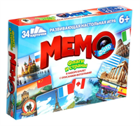 Настольная игра «Фото-мемо. Флаги и страны», 34 карточки 026860