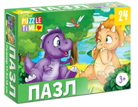 Пазл «Весёлые динозаврики», 24 элемента 0280948
