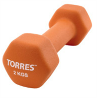 Гантель TORRES 2 кг (неопрен) 02462
