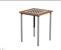 Стол шахматный 800*800*750 0282135