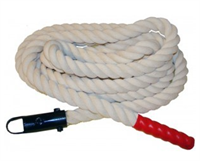 Канат для лазания х/б 4,5м d40мм белый 0283095282