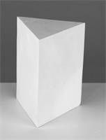 Геометрическая фигура ПРИЗМА трёхгранная, 20 см (гипсовая) 02829228