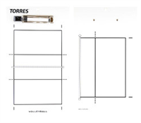 Тактическая доска для волейбола TORRES 02601