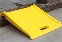 Пандус накладной грузоподъемный КОМПАКТ 70х70 см, жёлтый (для порогов высотой до 20 см) 0282789