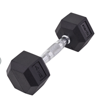 Гантель обрезиненная 4 кг, черная 0281037