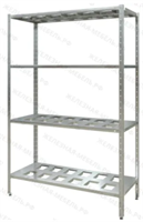 Стеллаж полочный СПЛн «Norma Inox» 1800х1200х500 с полкой-решеткой (нерж.сталь) 0282936