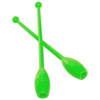 Булавы для худ. гимнастики, арт.У913, длина 35 см, d 4,5см, пластик, в комплекте 2шт., салатовый У913