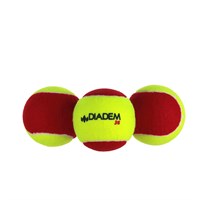 Мячи для большого тенниса DIADEM Stage 3 Red Ball, детские, 5-8 лет, упаковка 3 мяча 31940
