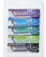 Лыжная мазь Sprint, комплект из 5 брусков, температурный режим от 0 до -30°C, вес 200 г 0283094825