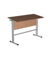 Стол ученический двухместный  усиленный с углом наклона 027201