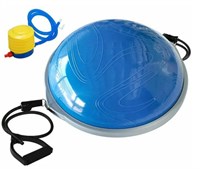 Полусфера BOSU ELITE v2 гимнастическая, 63см, (синий) в комплекте с ножным насосом 0281250