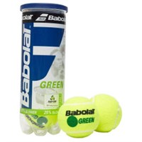 Мяч теннисный детский BABOLAT Green,уп.3 шт, войлок, шерсть, нат.резина, желто-зеленый 026450