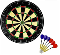 Дартс профессиональный с дротиками 6 шт, мишень из натурального сизаля d-45 см, толщина 4 см. ELO1lVDBjNPmoikTEQSsr3