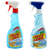 Средство для мытья стёкол и зеркал Mister DEZ, грейпфрут, 500 мл 027509