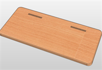 Столешница двухместная без эргономичного выреза 02830962817