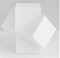 Геометрическая фигура сечение параллелепипедов, 20 см (гипсовая) 02829232