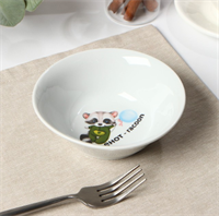 Салатник «Енот», 360 мл, фарфор 026304