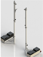 Стойки волейбольные мобильные с площадкой под противовес 02080