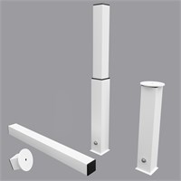 Комплект стаканов для ворот из алюминиевого профиля 80х80 ОС-12389