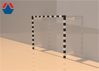 Ворота гандбол - минифутбол 3х2х0,6 м алюминиевый профиль 80х80 пристенные складные (ЧЕРНЫЙ) ОС-15343