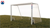 Ворота футбольные 3х2х2 м алюминиевый профиль 100х120 мобильные с колесами ОС-15340