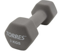 Гантель TORRES 3 кг (неопрен) 02463