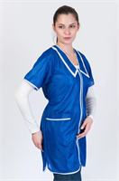 Халат фартук рабочий для продавца, клининга, повара (СИНИЙ) 02830962706