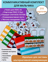 Учебное оборудование коммуникативный комплект А5 с карточками ПЕКС (100шт) 