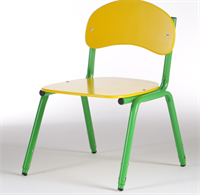 Стул детский штабелируемый гр.1-3, Желтый/Зеленый 02830684