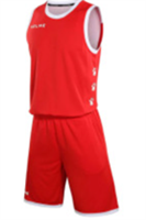 Форма баск. взросл. KELME 100% полиэстер, красный 01749