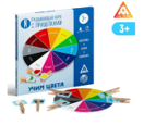 Развивающая игра «Учим цвета» с прищепками, 3+ 01267