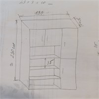 Шкаф 139х230х30 см. 02830962602