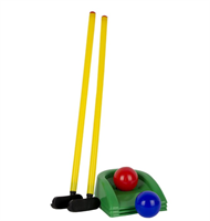 Игровой набор «Мини - гольф» клюшка 2 штуки, лунка 3 штуки, шар 2 штуки 026118