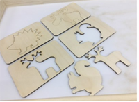 Трафареты Звери (8 шт.) 027871