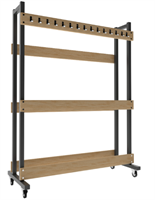 Стойка для лыж двухсторонняя на 30 пар, с крючками, на колесиках Wzgp3tHqh6we1AxMizdIf2