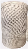 Шнур для вязания и макраме хлопковый 2 мм 1000 м (молочный) 0283095209