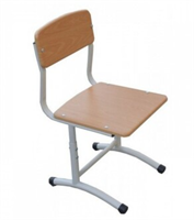 Стул ученический регулируемый на плоскоовальном металлокаркасе 0281106