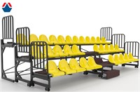 Трибуна телескопическая 3-х рядная на 32 места ОС-15502