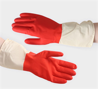 Перчатки хозяйственные плотные Доляна, латекс, размер S, 44 г, цвет красный 027492