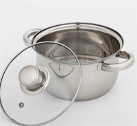 Кастрюля с крышкой из нержавеющей стали 1.5л. 0282492