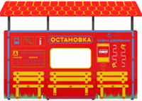 Учебно-игровой макет "Остановка" стационарный 0283095959