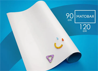 Магнитно-маркерная доска пленка на стену для офиса и дома белая, матовая, самоклеящаяся 90*120 0281065