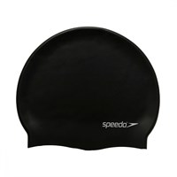 Шапочка для плавания SPEEDO Flat Silicone Cap, цвет черный 33657