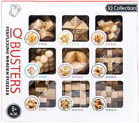 Набор 9 деревянных головоломок Светло-коричневый 0281052